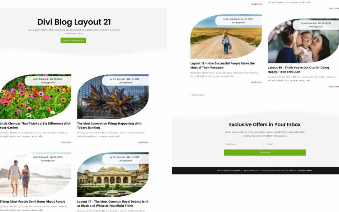 D+ Divi Blog Layout 21