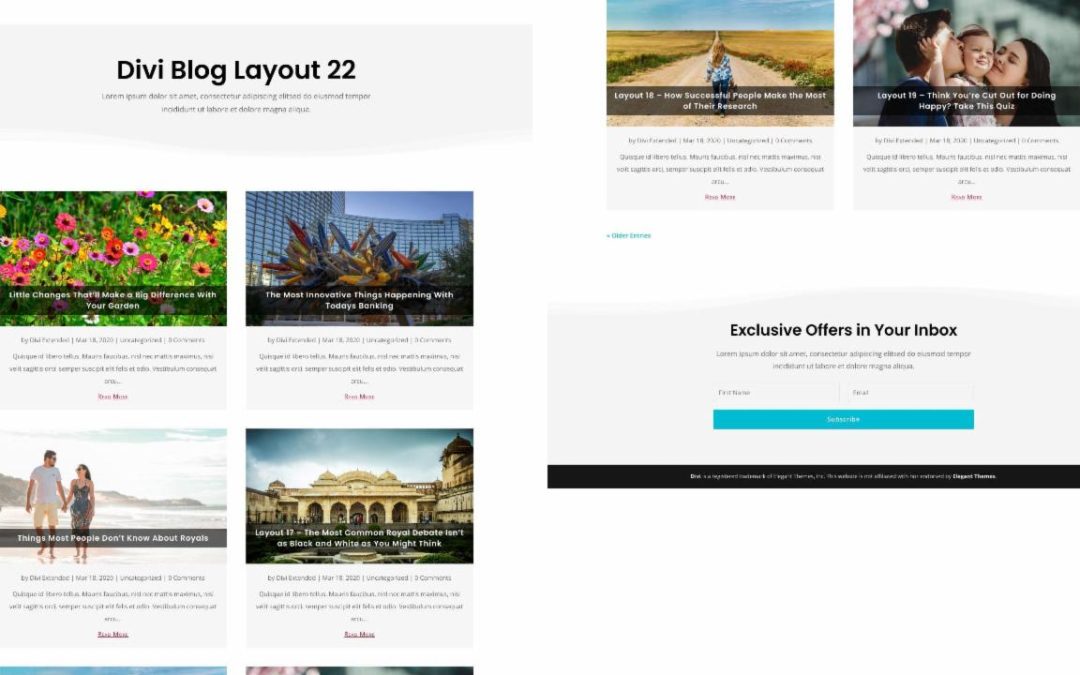 D+ Divi Blog Layout 22