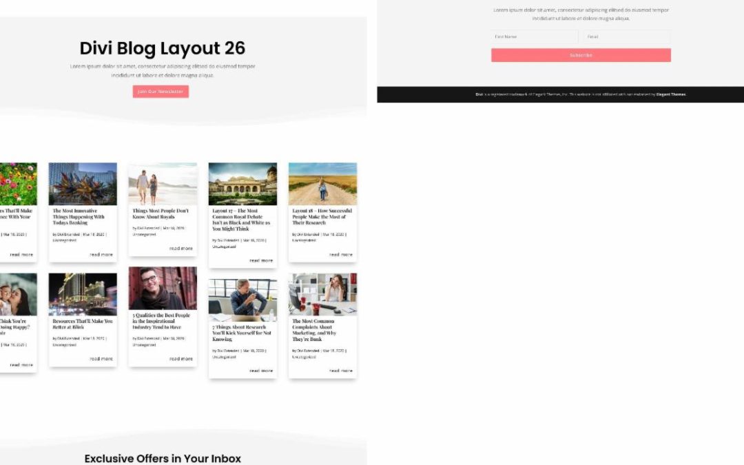 D+ Divi Blog Layout 26