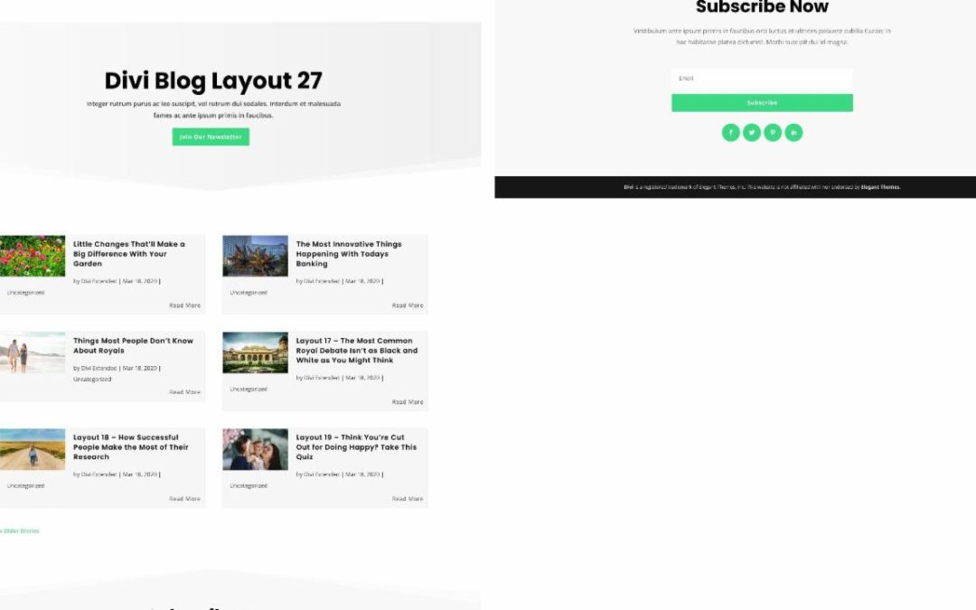 D+ Divi Blog Layout 27