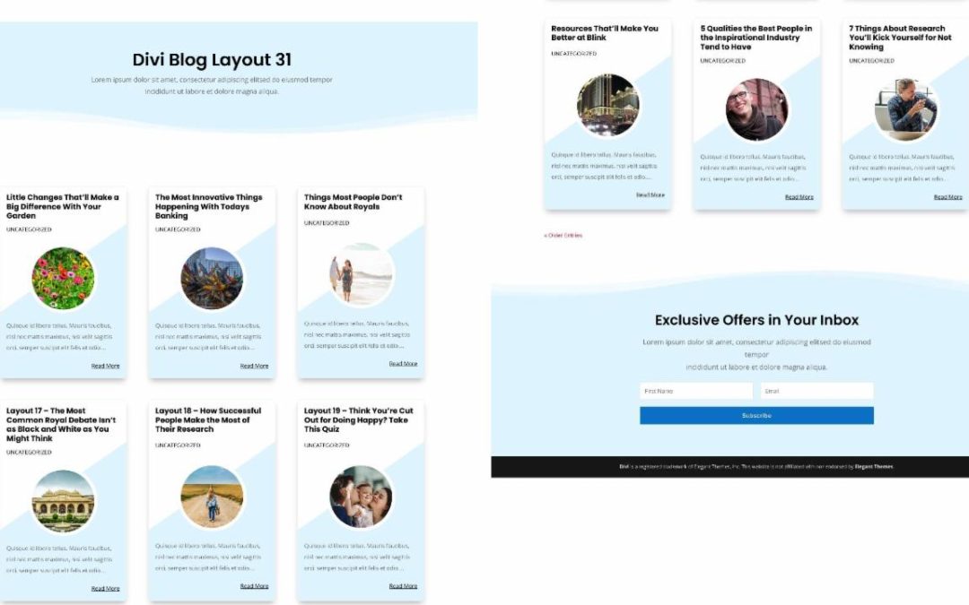 D+ Divi Blog Layout 31