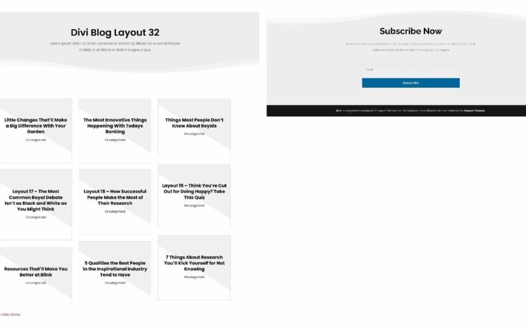 D+ Divi Blog Layout 32