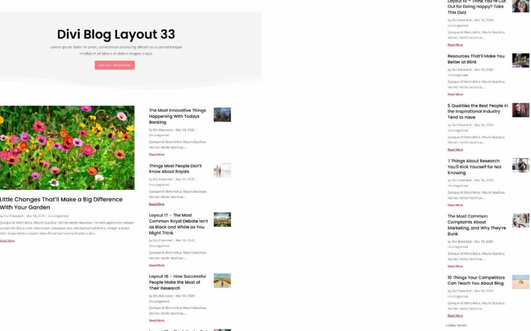 D+ Divi Blog Layout 33