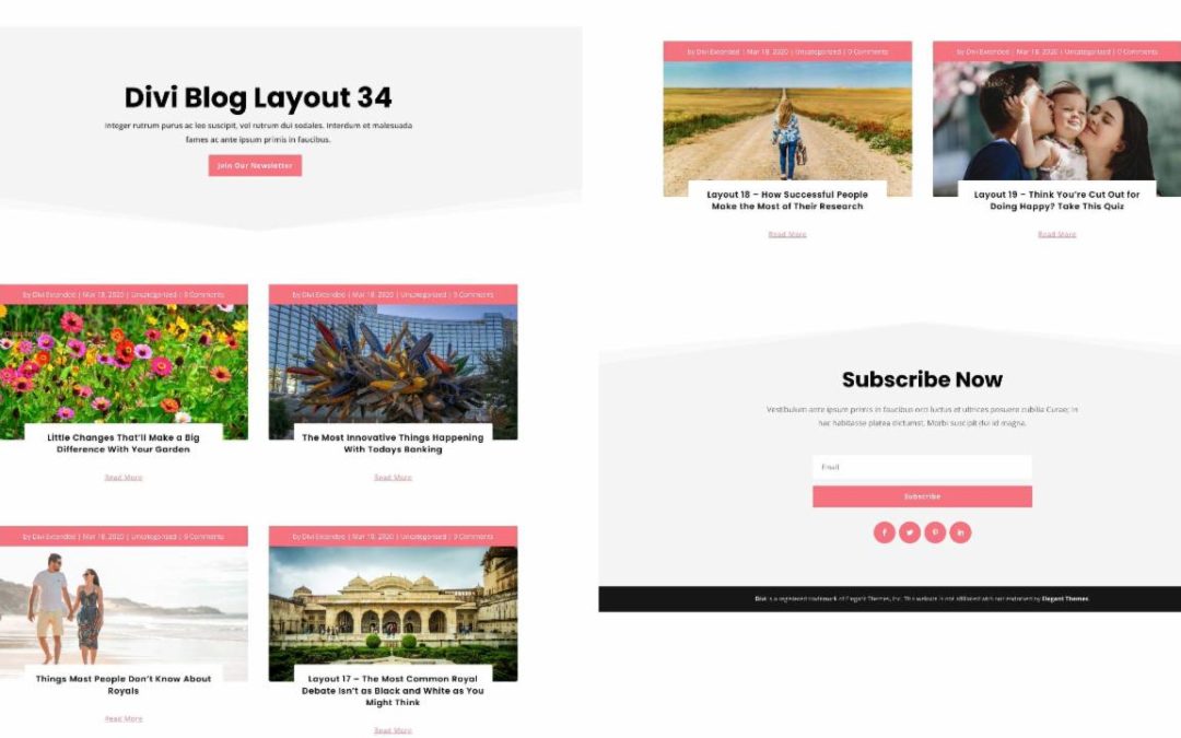 D+ Divi Blog Layout 34