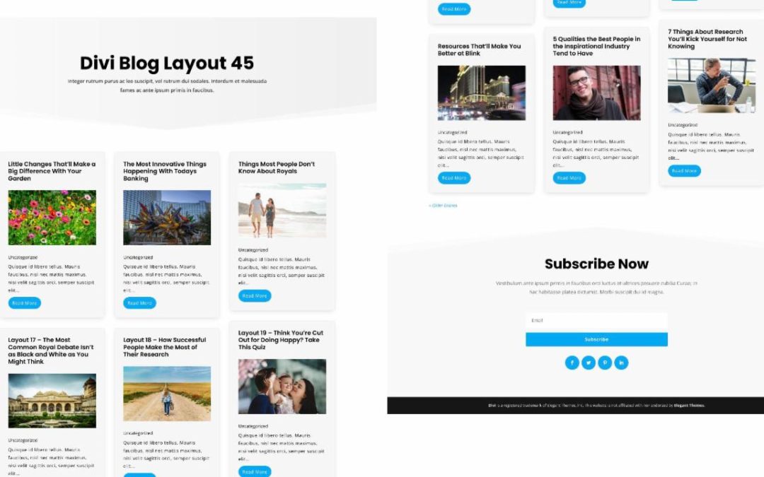 D+ Divi Blog Layout 45