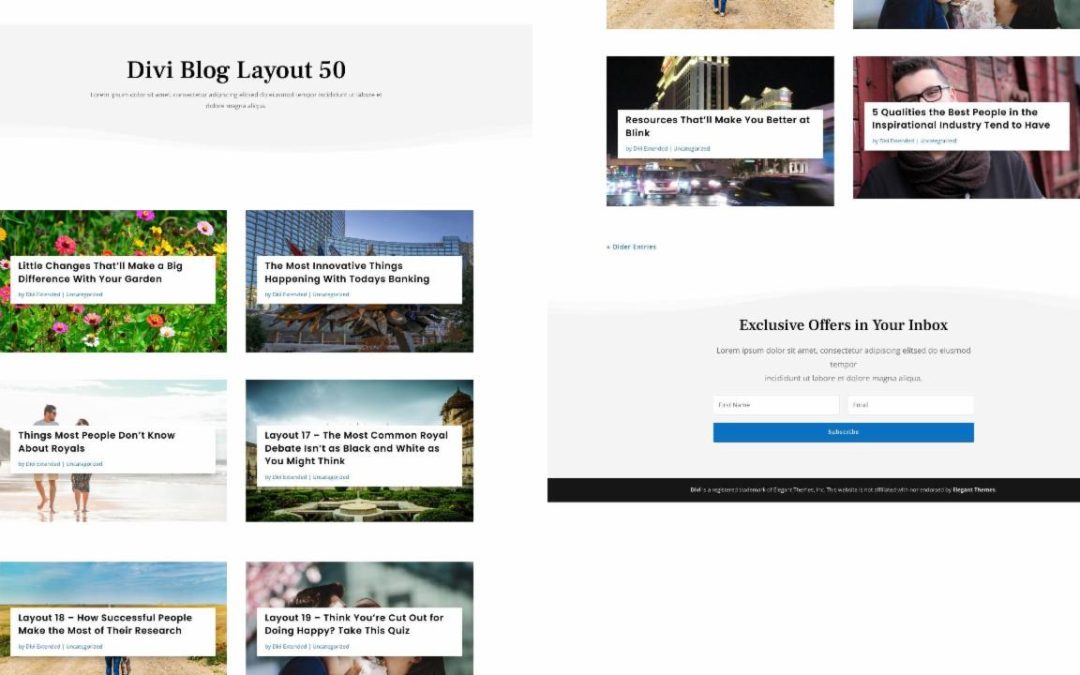 D+ Divi Blog Layout 50