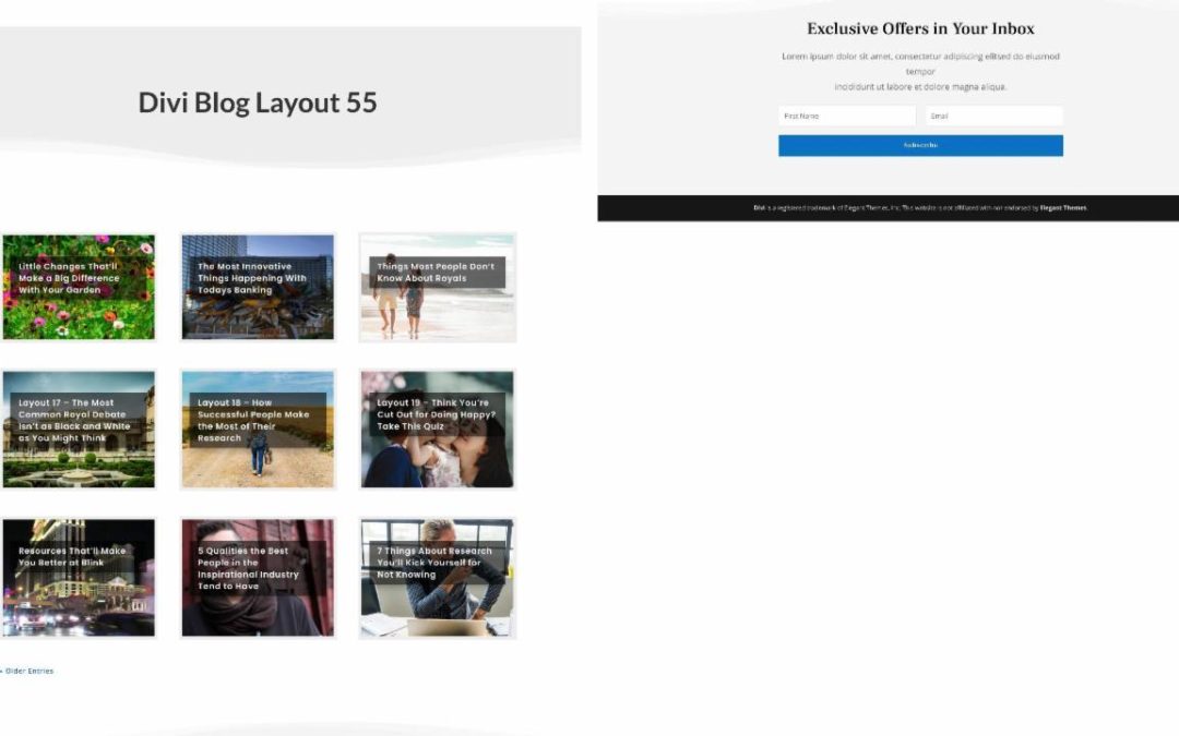 D+ Divi Blog Layout 55