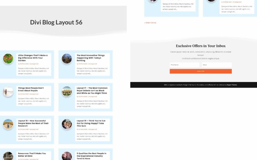 D+ Divi Blog Layout 56