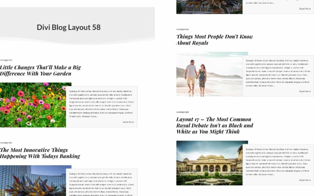 D+ Divi Blog Layout 58