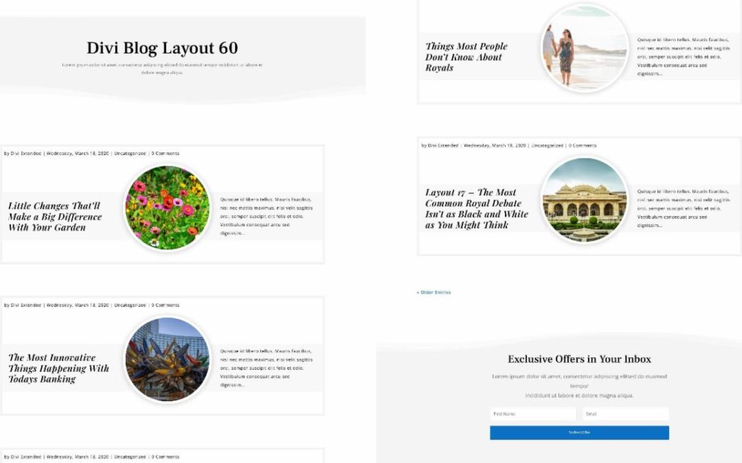 D+ Divi Blog Layout 60