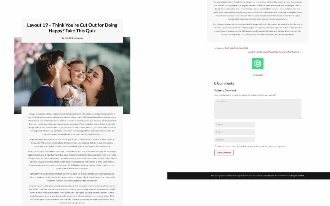 D+ Divi Post Layout 19