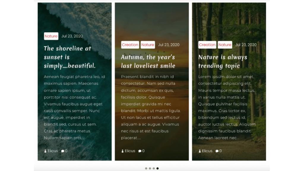D+ Blog – Horizontal Slider