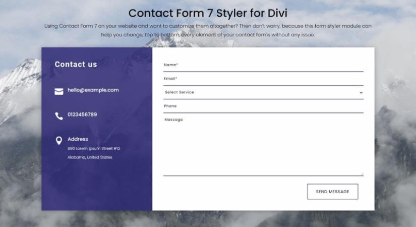 D+ Contact – Contact Form 7 Styler for Divi