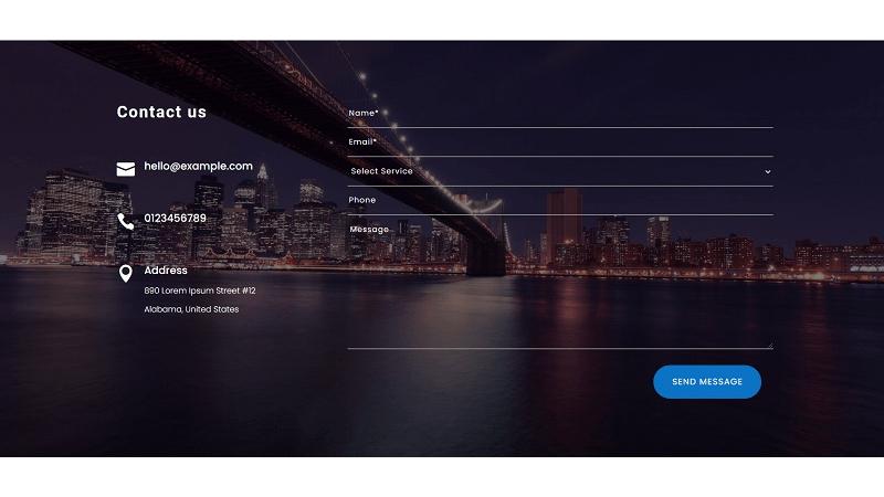 D+ Contact – Contact Us Night and Bridge