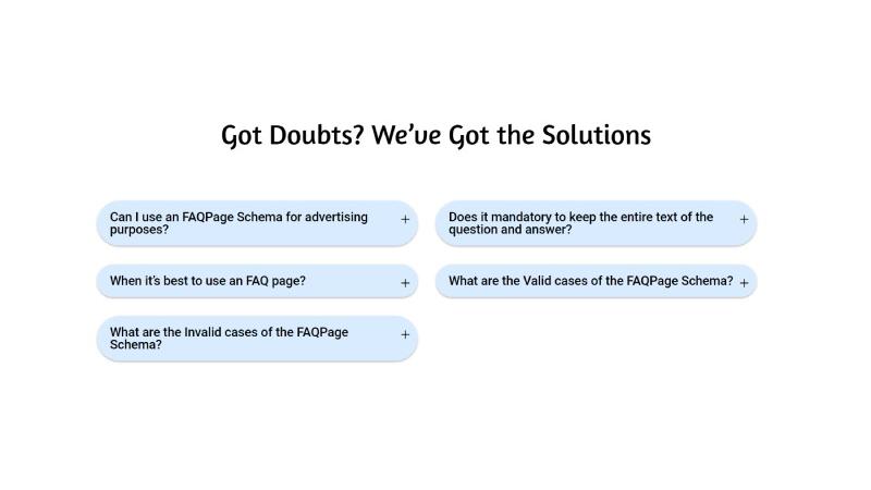 D+ FAQPage Schema – Got Doubts? We’ ve Got the Solutions
