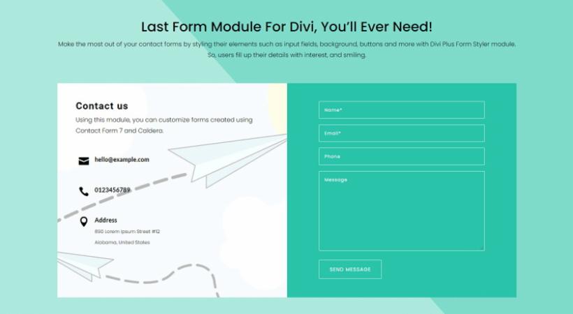 D+ Contact – Last Form Module For Divi, You’ ll Ever Need!