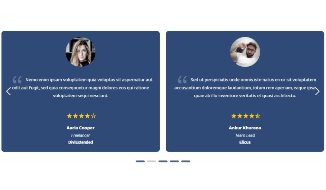 D+ Testimonial – Slider With Column Control