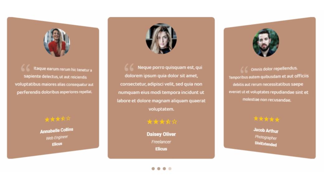D+ Testimonial- Coverflow Slider