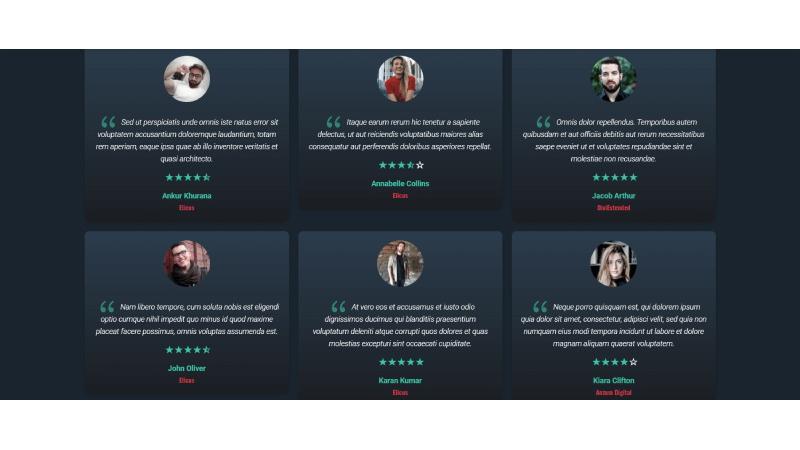 D+ Testimonial – Grid Style