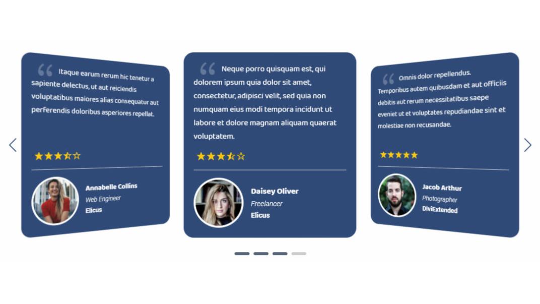 D+ Testimonial – Carousel With Column Control