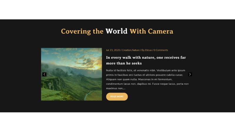 D+ Blog Slider 1x – Covering the World With Camera