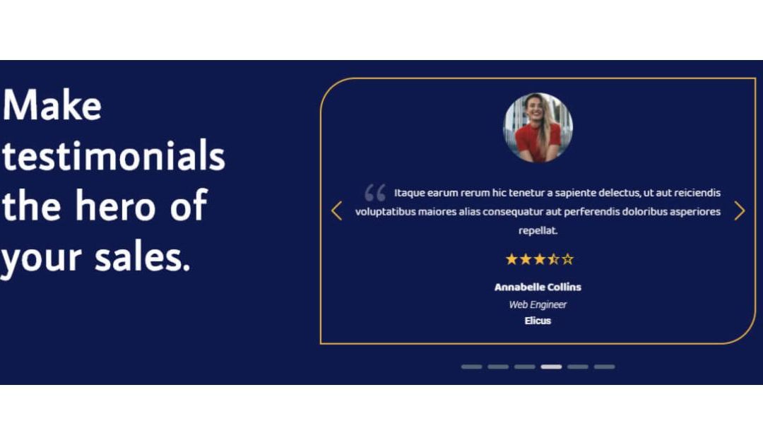 D+ Testimonial – Flip Slider