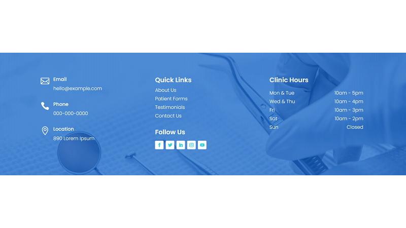 D+ Footer – Dental