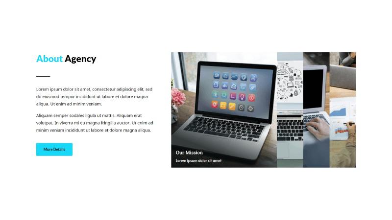 D+ Image Accordion – About Agency
