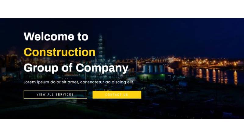 D+ Construction – Hero Section