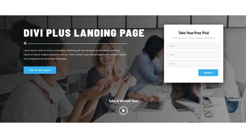 D+ Hero Landing Page