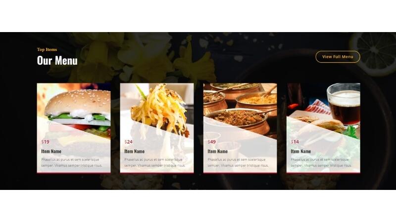 D+ Price List – Our Menu