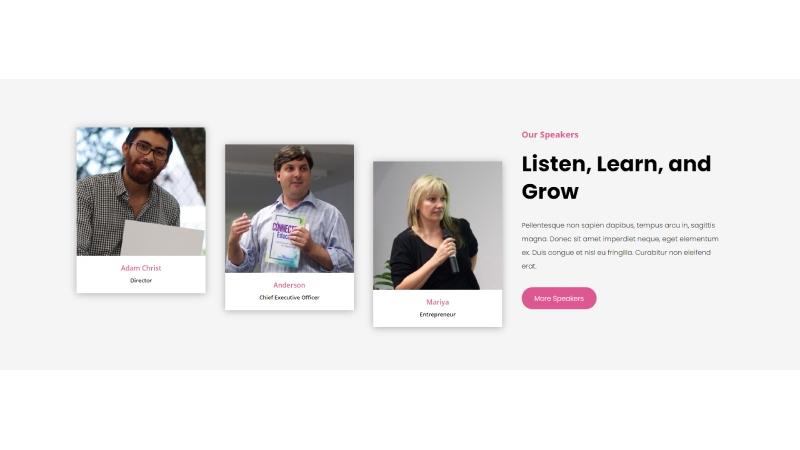 D+ Event Speakers