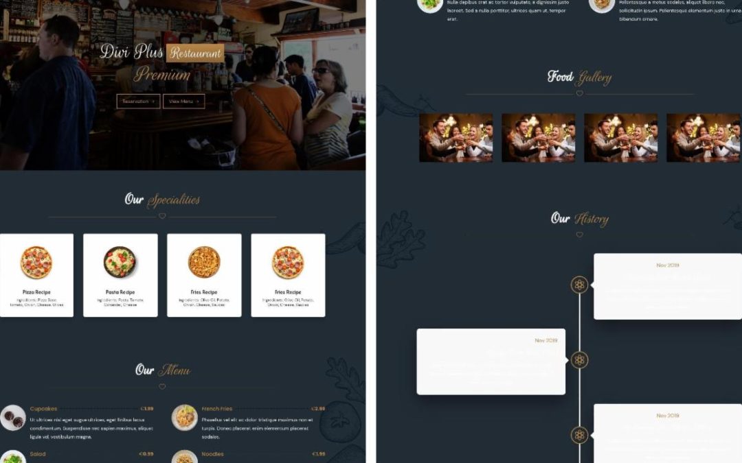 Divi Plus – Restaurant