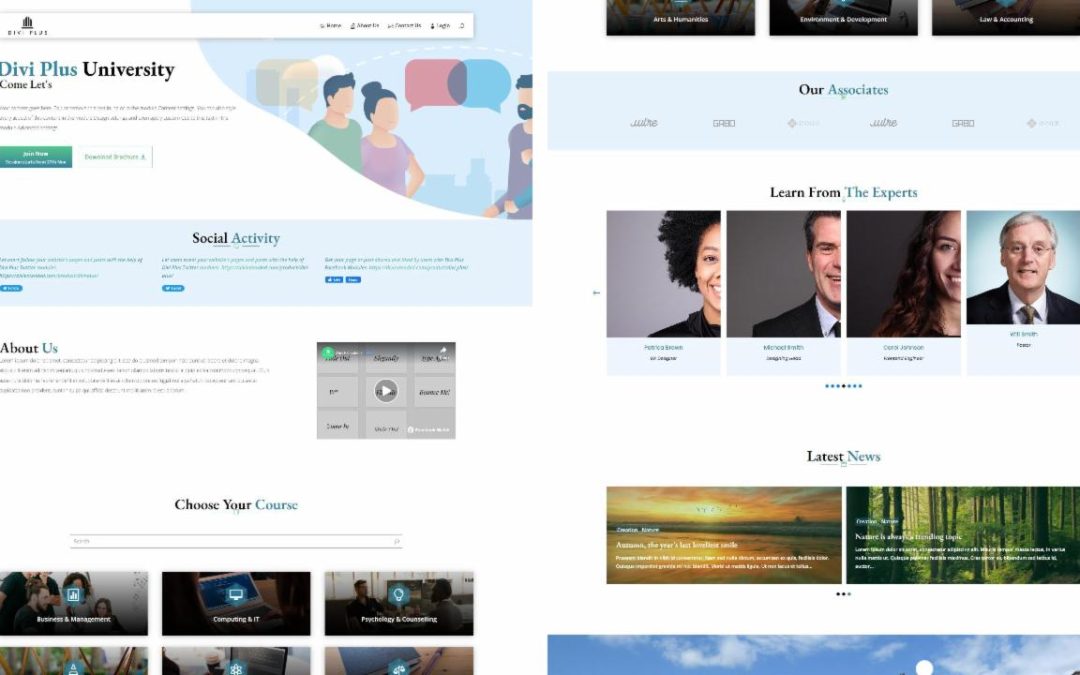 Divi Plus – University