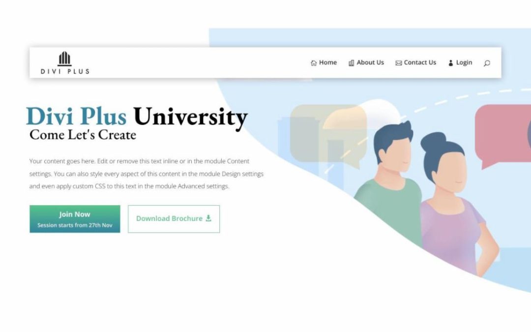 Divi Plus – University #0