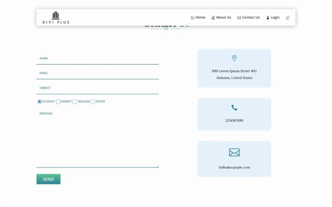 Divi Plus – University #9