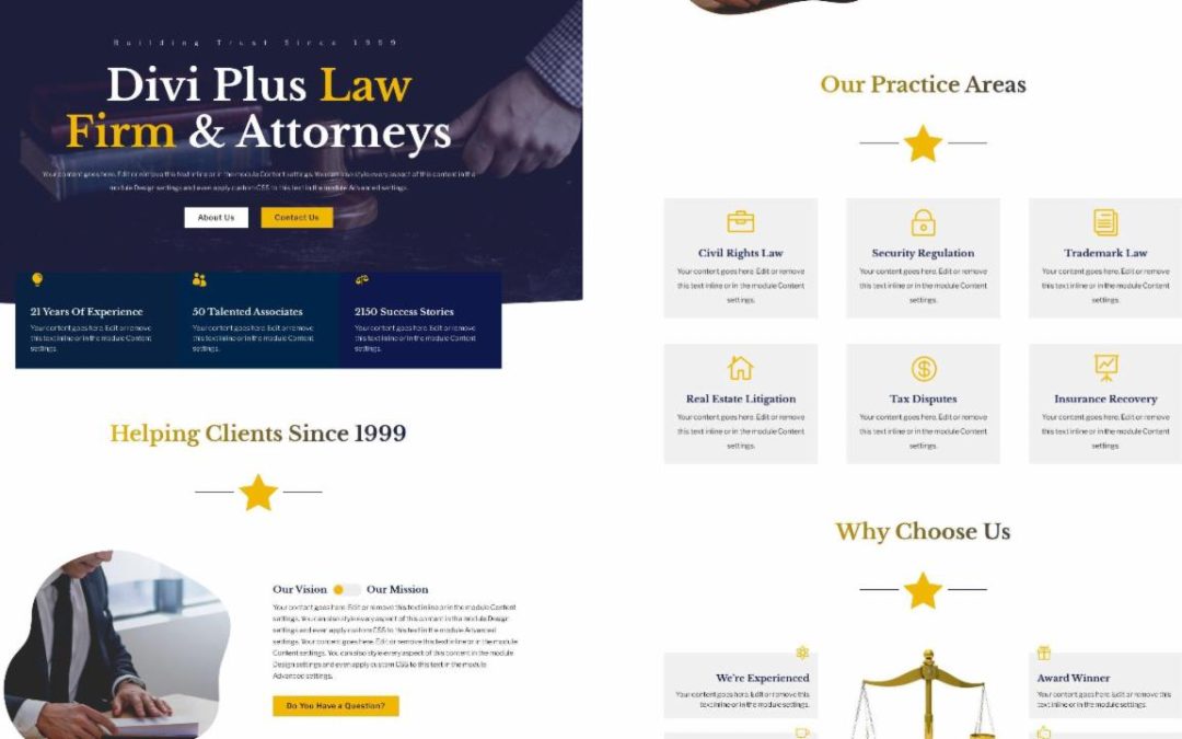 Divi Plus – Law Firm