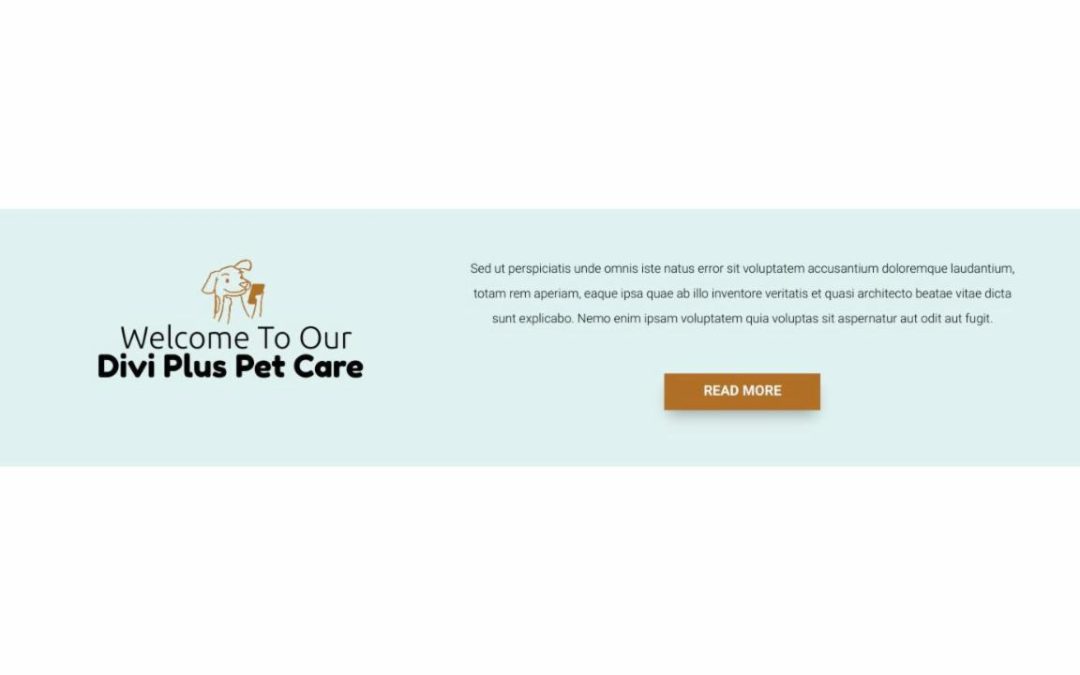 Divi Plus – Pet Care #1