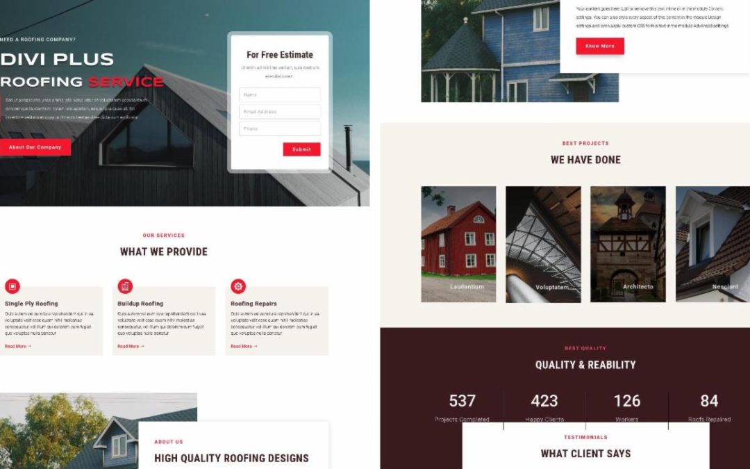 Divi Plus – Roofing Services