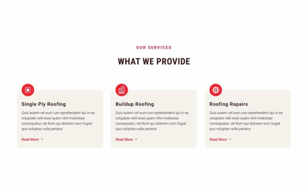 Divi Plus – Roofing Services #1