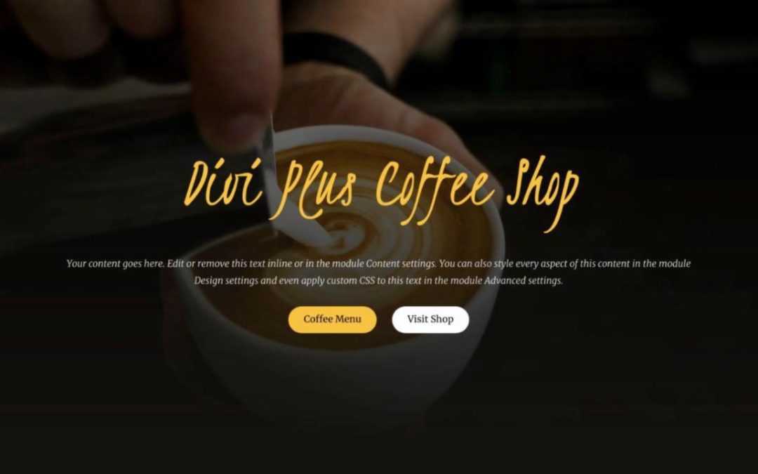 Divi Plus – Coffee Shop #0