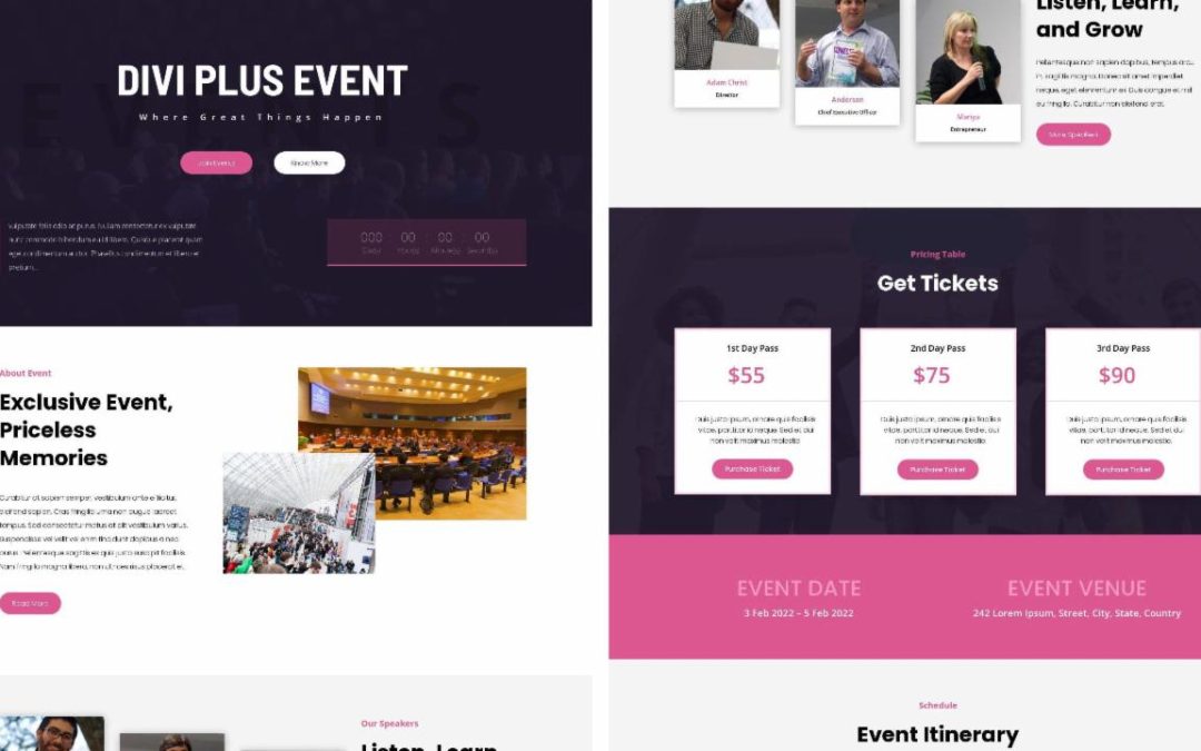 Divi Plus – Event 2