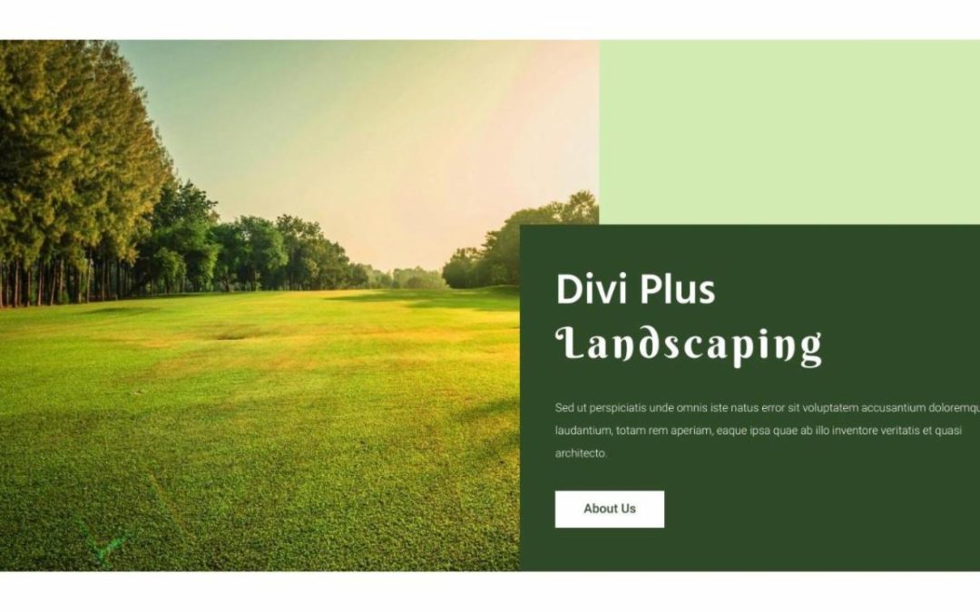 Divi Plus – Landscaping #0