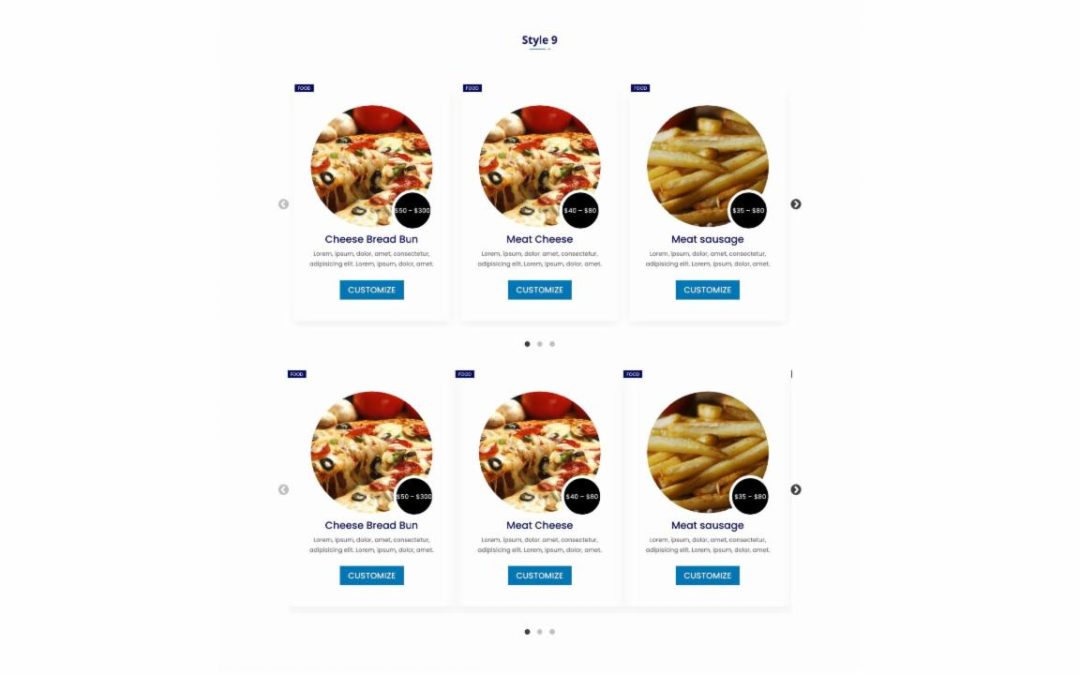 DP Divi Food Menu Slider #9