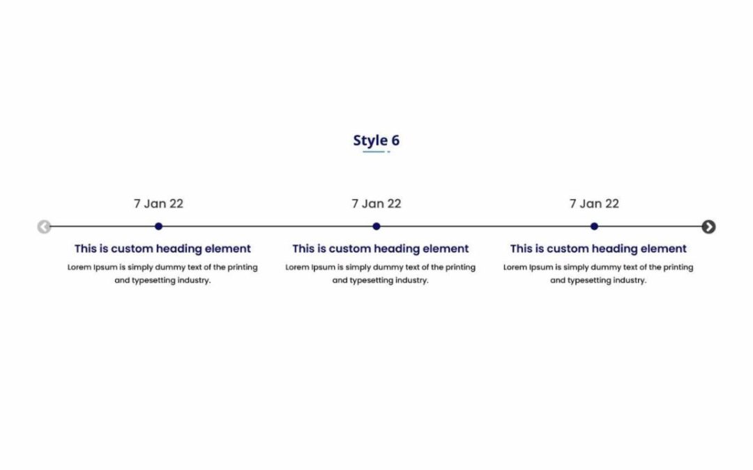 DP Horizontal Timeline #6