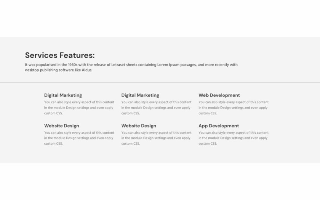 DT – Features #12