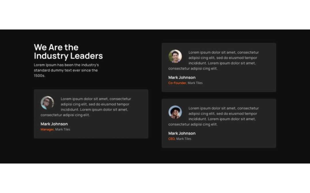 DT – Testimonials #01